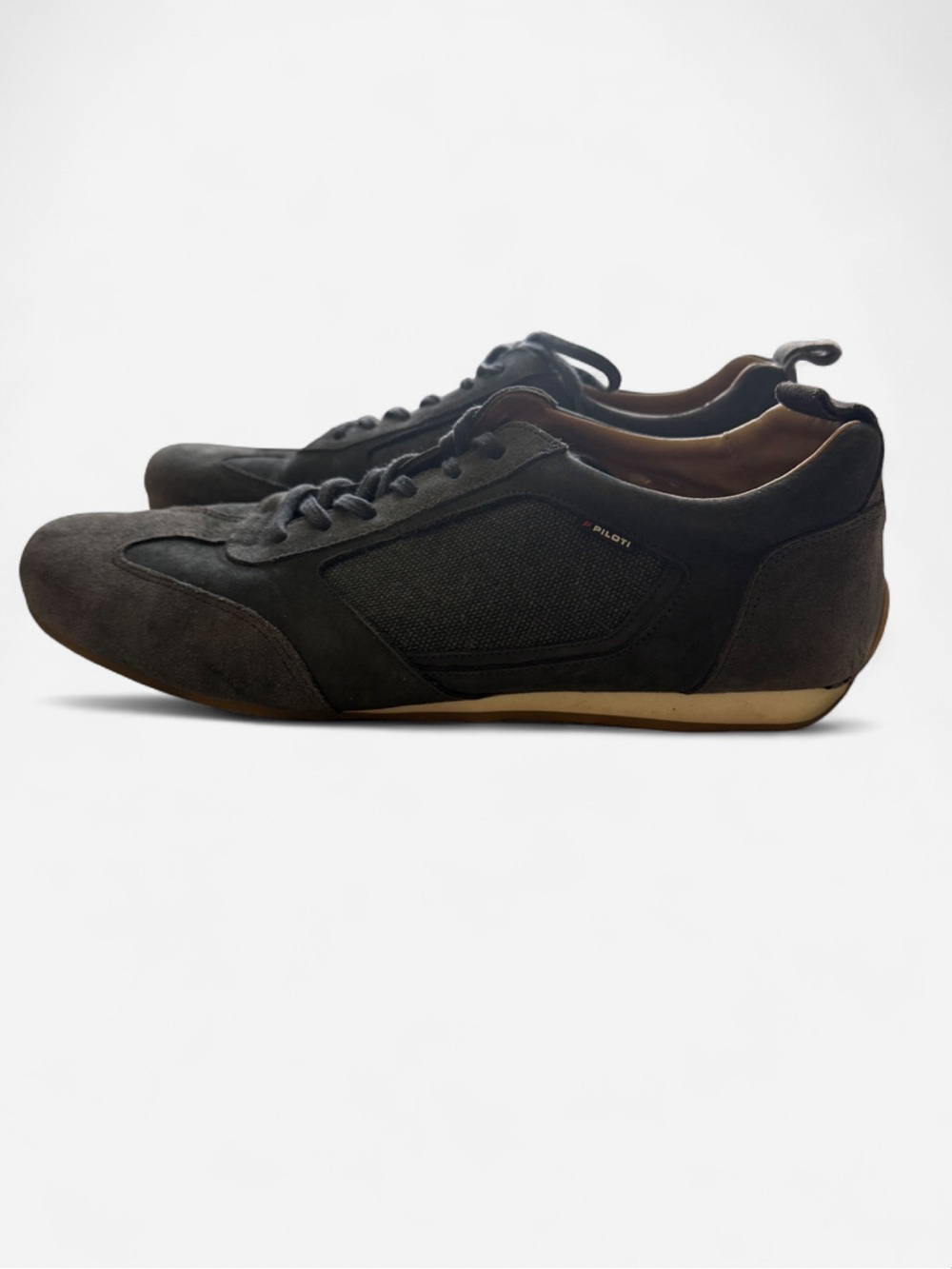 Piloti Endurance Men's Driving Shoes Size 11 Suede Handmade in Portugal Slate